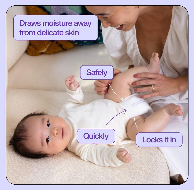 Freestyle حفاضات بامبو تيك – (الحجم 3) فائقة الامتصاص وغير سامة – حفاضات قابلة للتخلص للبشرة الحساسة – حفاضات فائقة النعومة (16-28 رطل) – 168 قطعة - Image 4